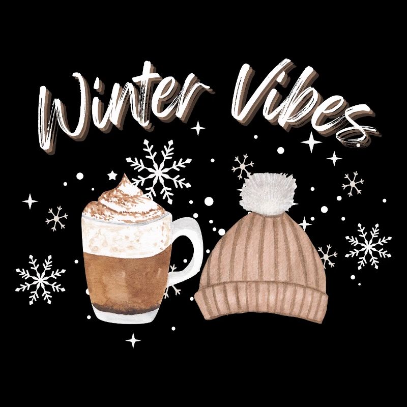 Winter Vibes Snowflake Hat Mug