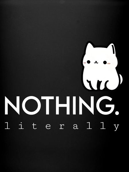 Kawaii White Cat Nothing