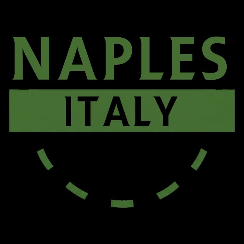Naples Italie Emblème Vert