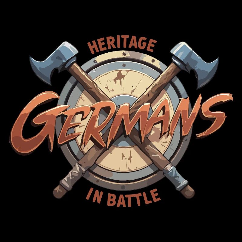Germans Kampf Schild Grafik