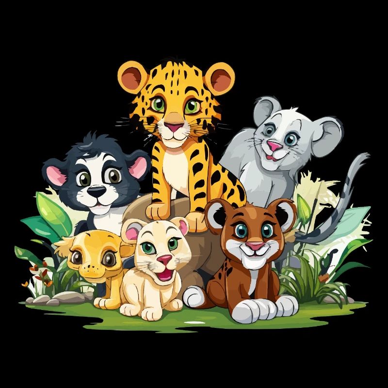 Tierfreunde im Dschungel