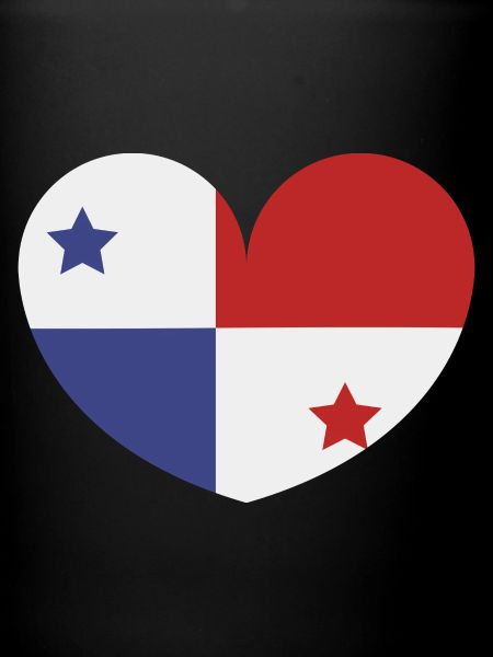 Panama heart flag
