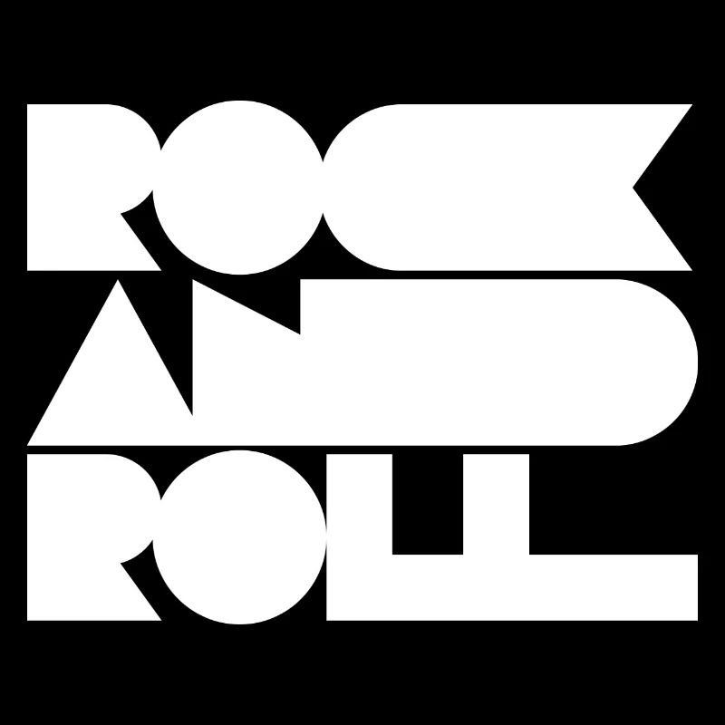 Rock and Roll Geometric Bold Cool Typography