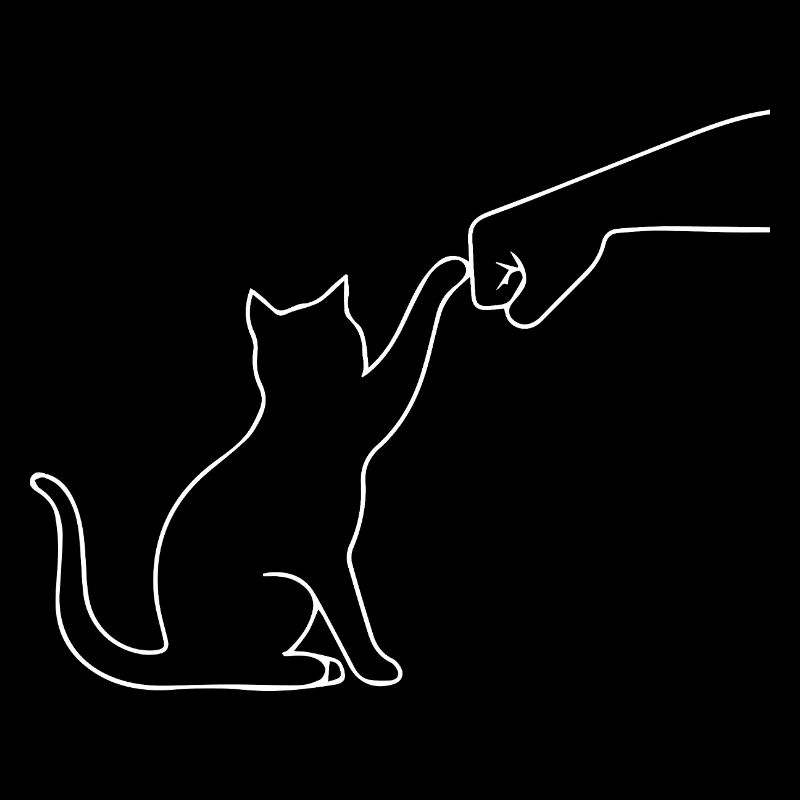 Patte de chat drôle