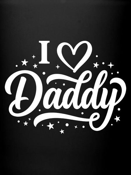 I Love Daddy Script Tee