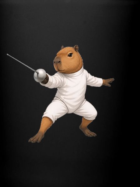 Capybara beim Fechten