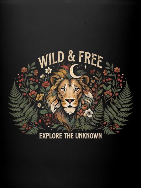 Löwe wild und frei
