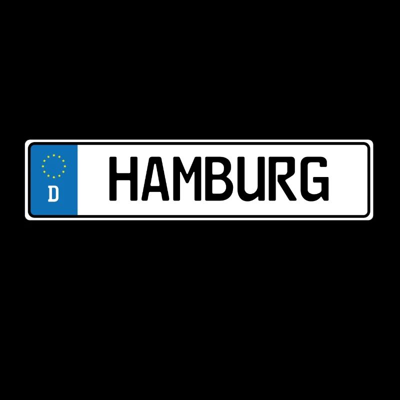 Plaque d'immatriculation Hambourg