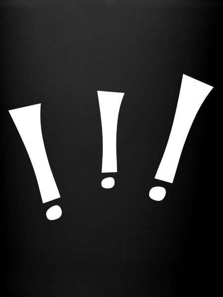 Trois points d’exclamation