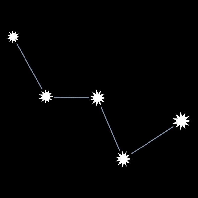 The "Cassiopeia" constellation