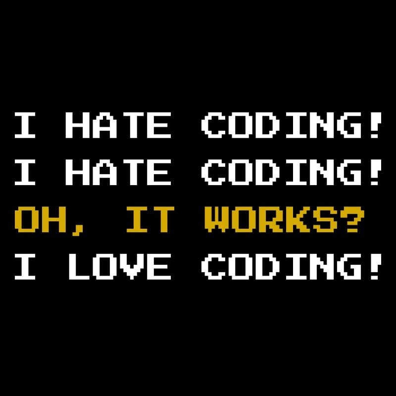 I love CODING Programmierer Shirt IT Code Online