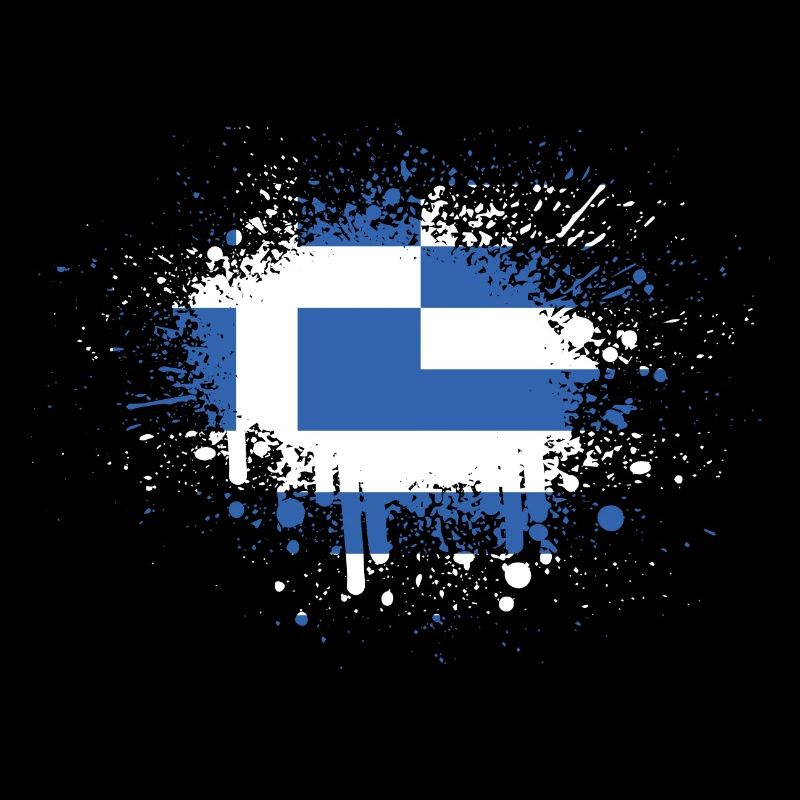 Greece flag blob Athens Crete Kos Hellas