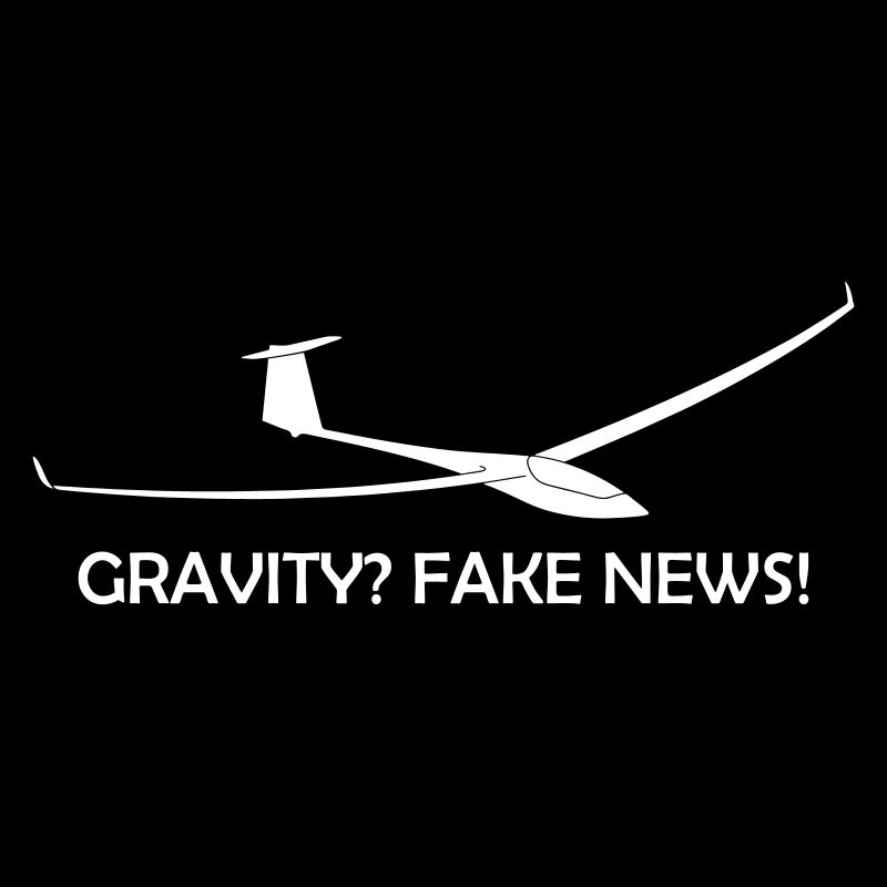 Gravity? No thanks! Funny glider pilot