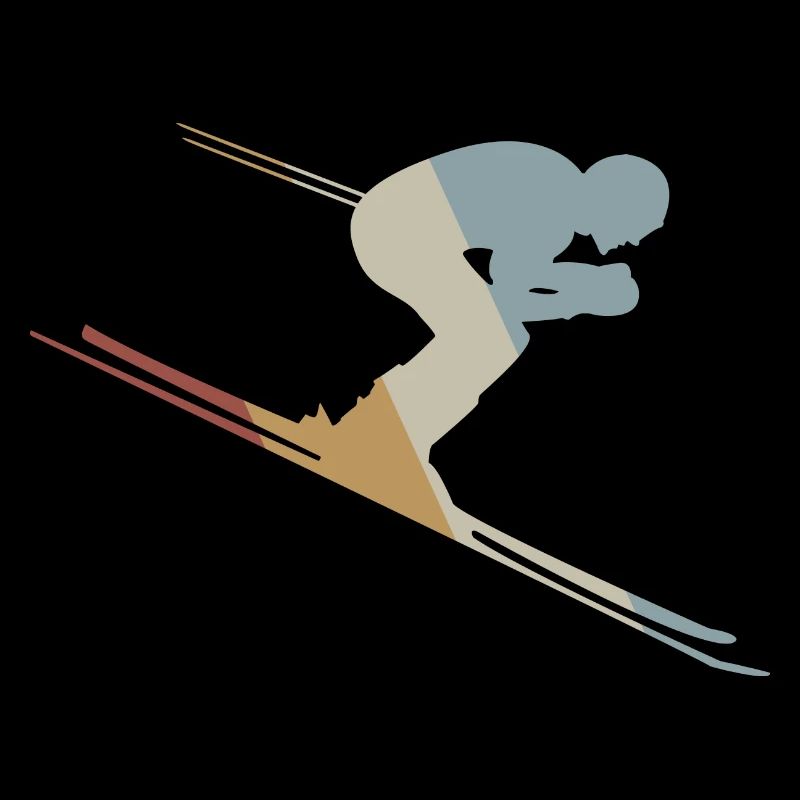 Ski Retro Style Vintage
