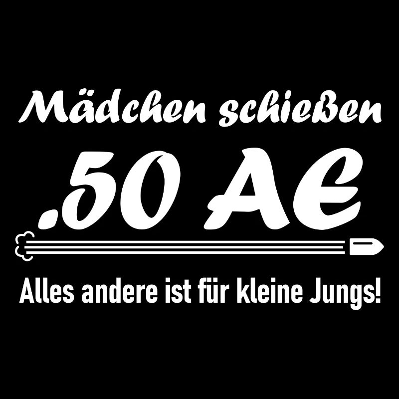 Mädchen schießen .50 AE