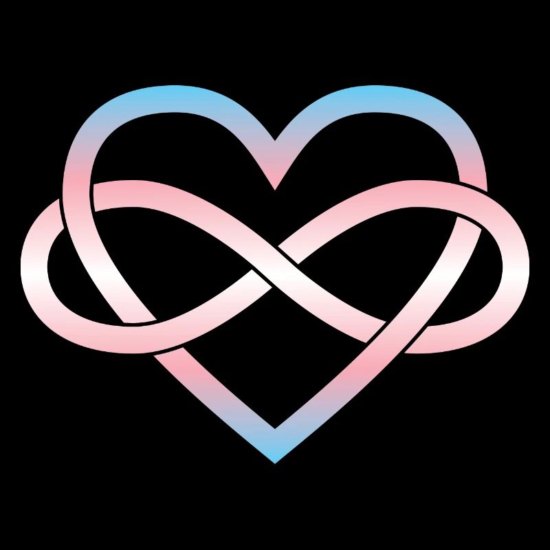 Polyamory Infinity Heart - Trans