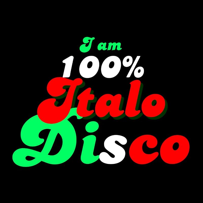 Ich bin 100% Italo Disco Hemd