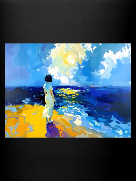Maman sur la plage