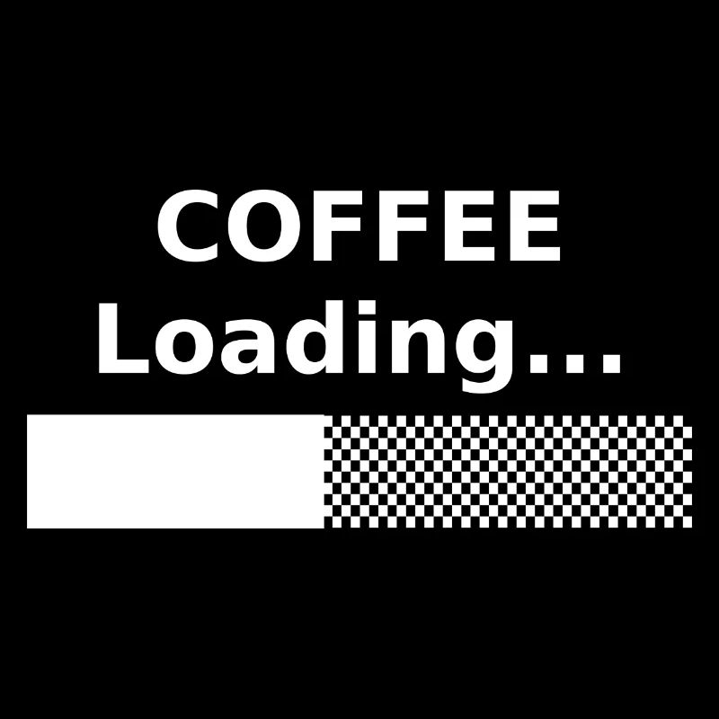 COFFEE Loading... ████▒▒▒▒▒ – Coffee Shirt for Dev