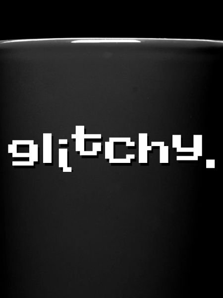 blanc glitchy