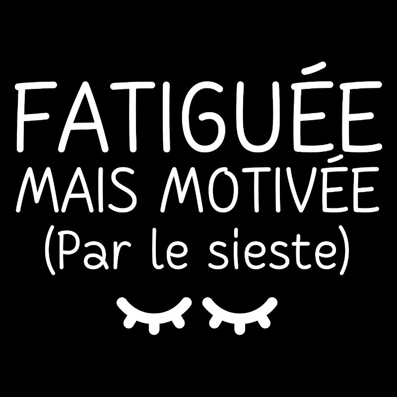 Fatiguée mais motivée par le sieste 