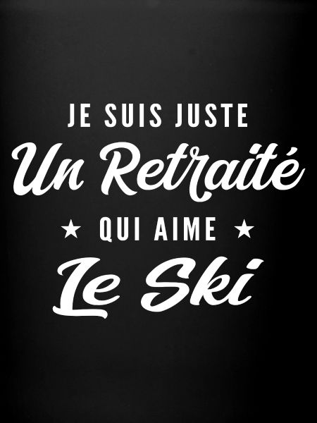 Retraité passionné de ski