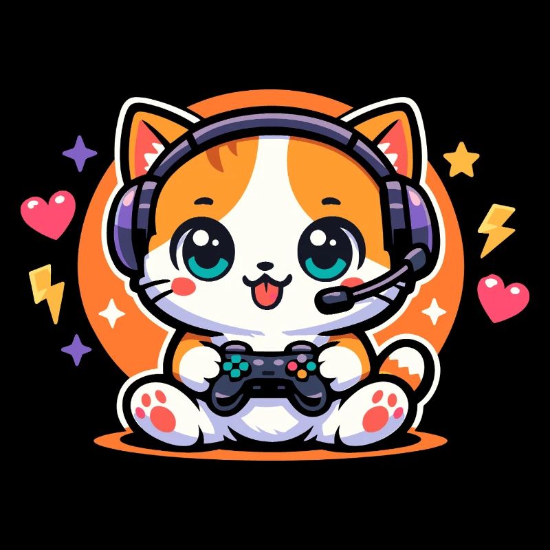 Gaming Cat – Funny Gambling Saying