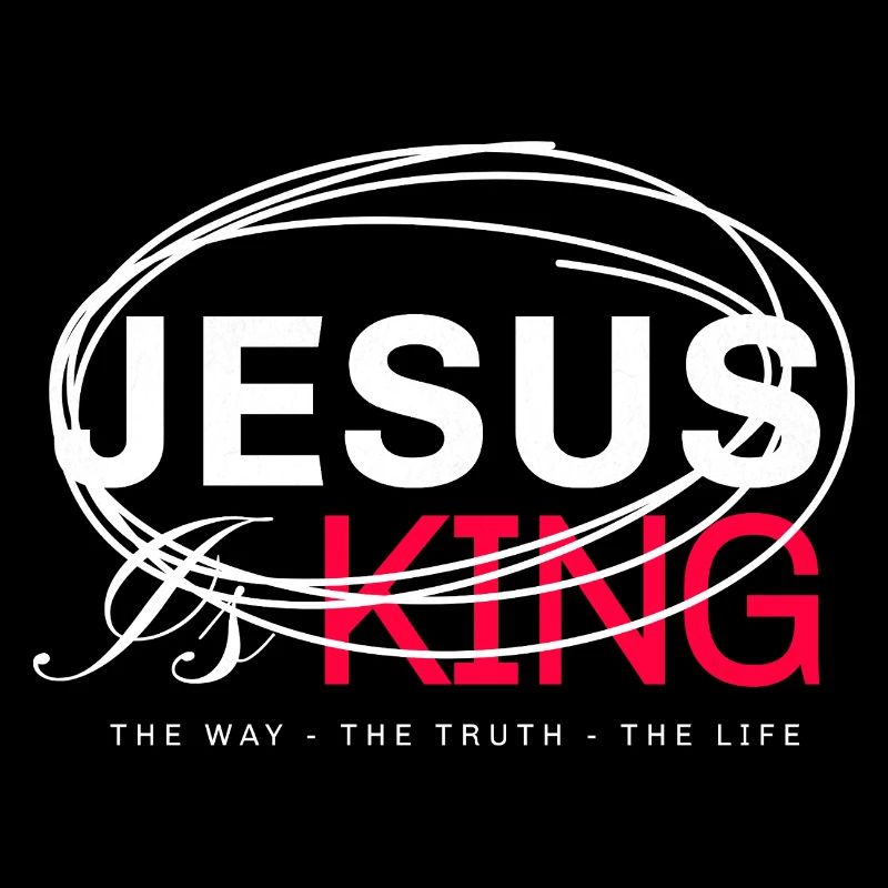 Jesus King Bold Typography