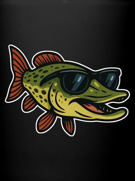 Pike with sunglasses