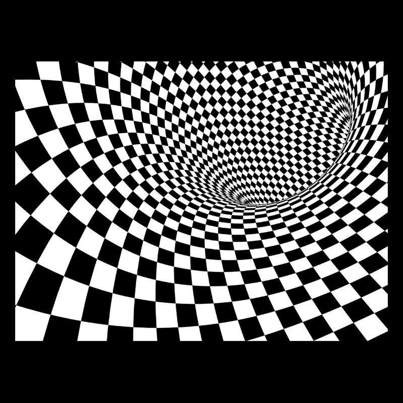 Black and White Square Tourbillon