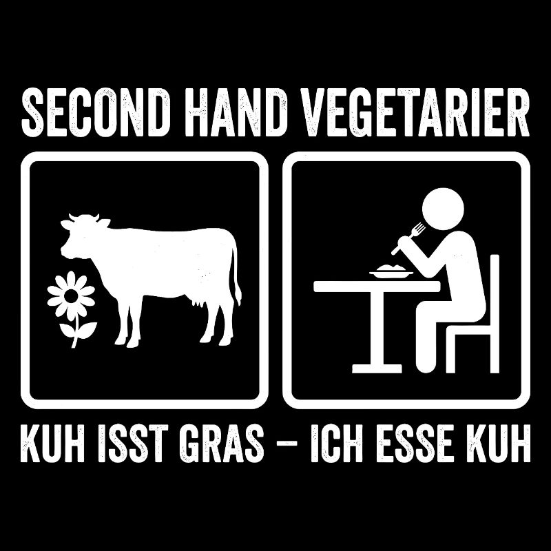 Second Hand Vegetarian – Funny Meat Design