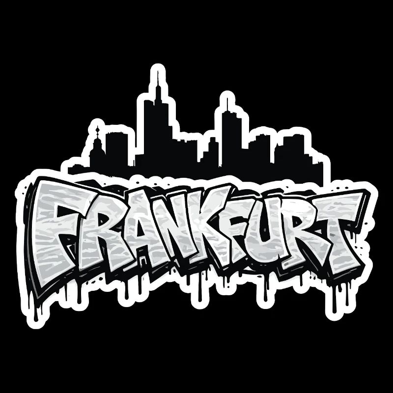 Frankfurt Skyline Graffiti