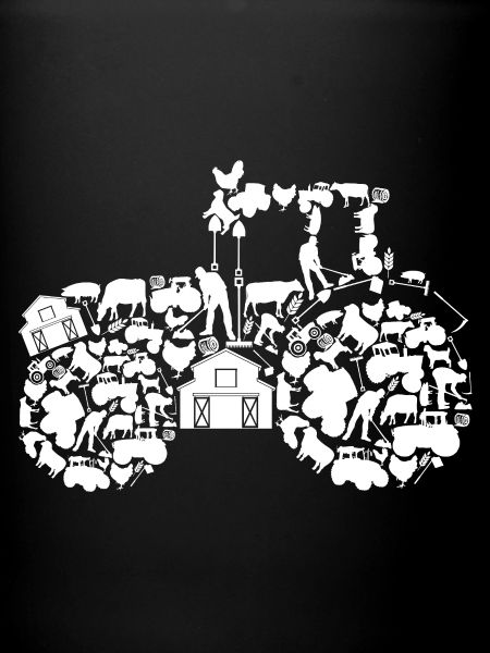 Silhouette du tracteur