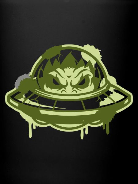 Alien Ufo Graffiti Logo