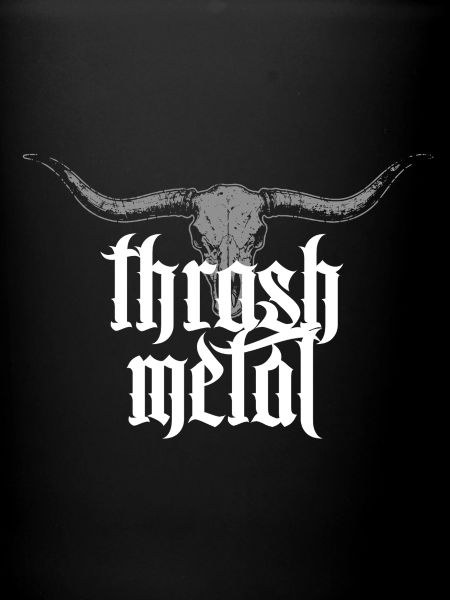 Thrash Metal Gothic Skull
