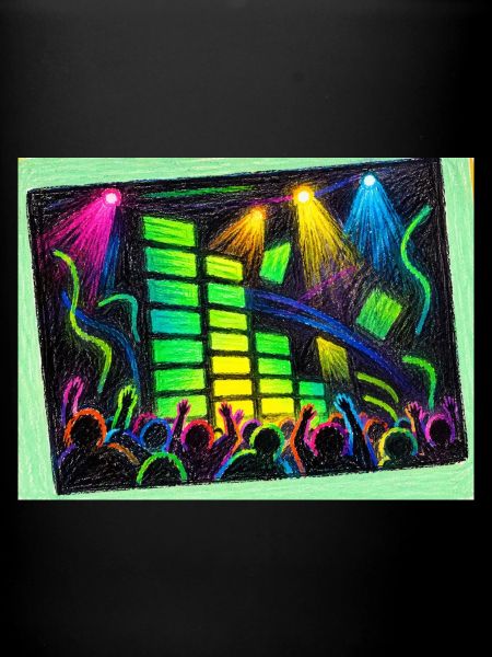 Bunte Disco-Vibes