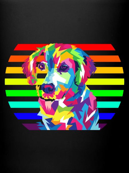 Rainbow dog