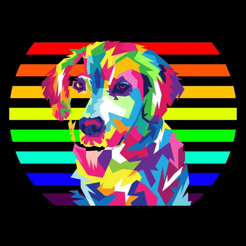 Chien arc-en-ciel