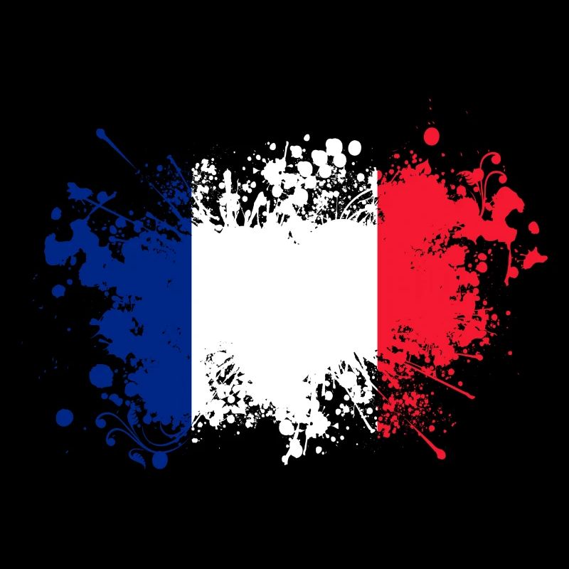 France drapeau tricolore Paris Nice Lyon