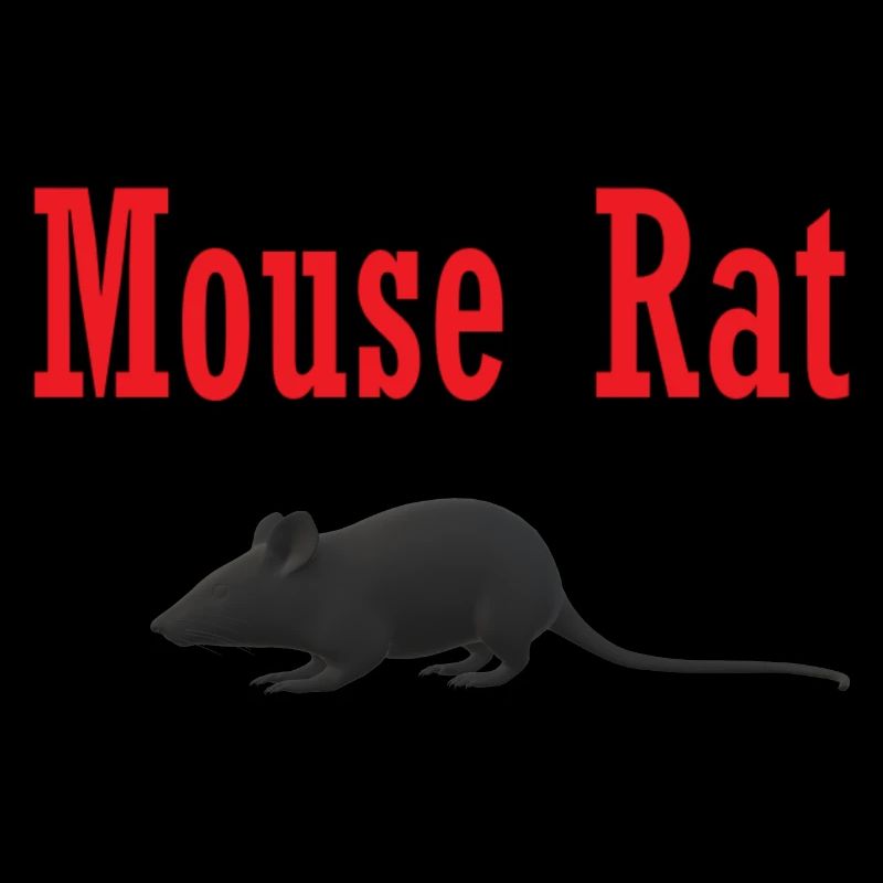 Logo de bande de rat de souris - nouveauté de parcs et de loisirs