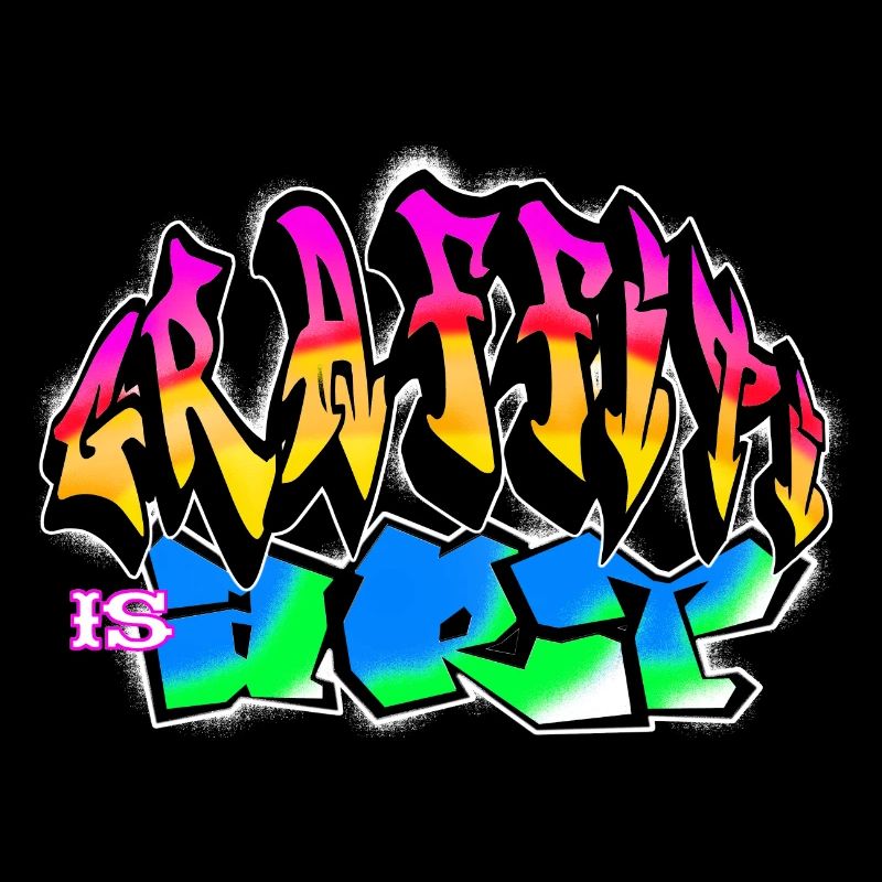 Graffiti est un art coloré graffito slogan
