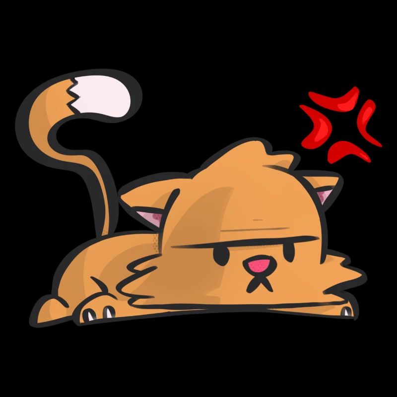 Mürrische Katze