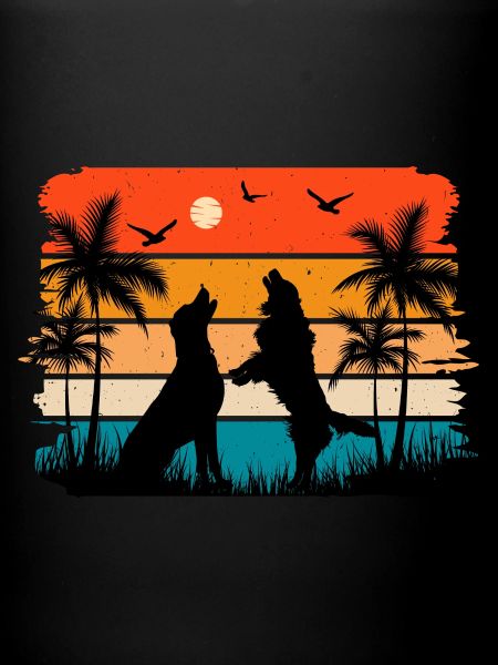 Dogs sunset