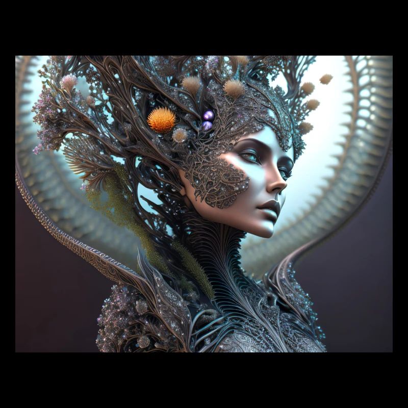Biomechanical Tree Woman