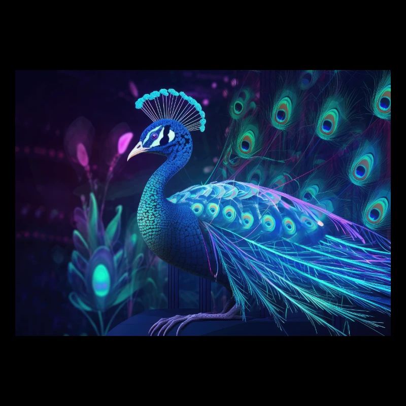 Neon Peacock