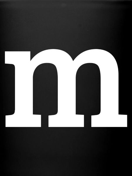 Lettre « m » blanche