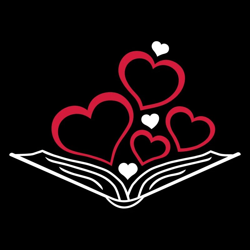 Buch mit Herzen Flock