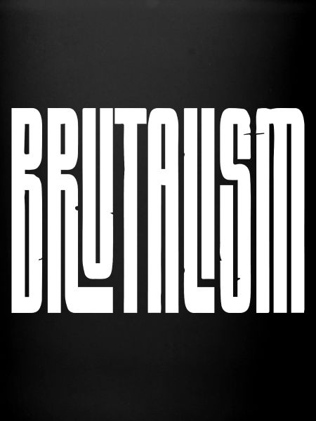 Brutalisme Typographie concrète