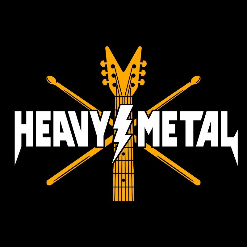 Heavy-Metal-Gitarrenlogo