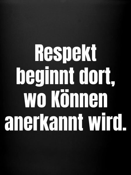 Respect through recognised skills